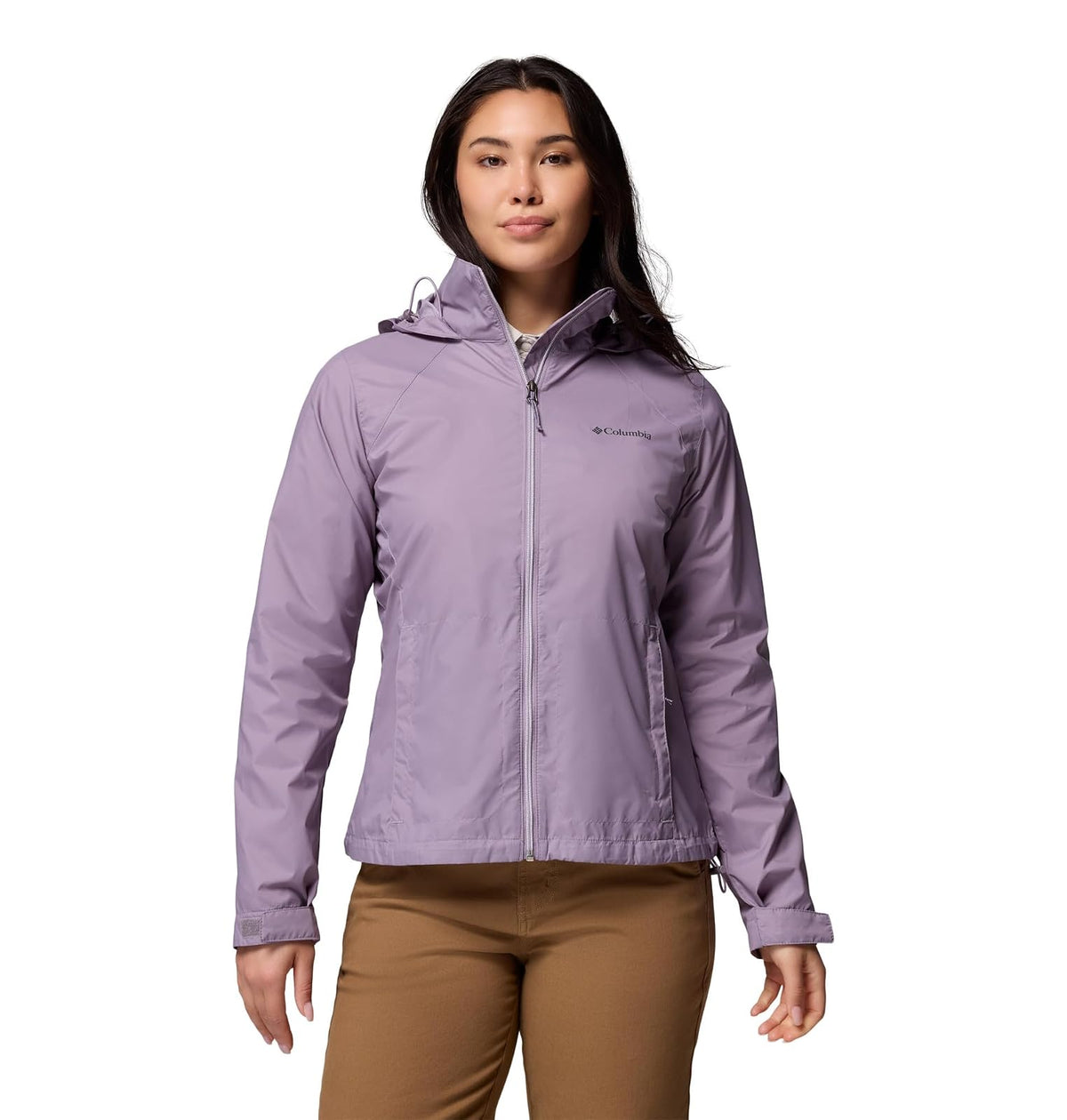 Columbia Switchback IV Chamarra Impermeable para Mujer - 2X - Púrpura de esquisto