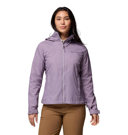 Columbia Switchback IV Chamarra Impermeable para Mujer - 2X - Púrpura de esquisto