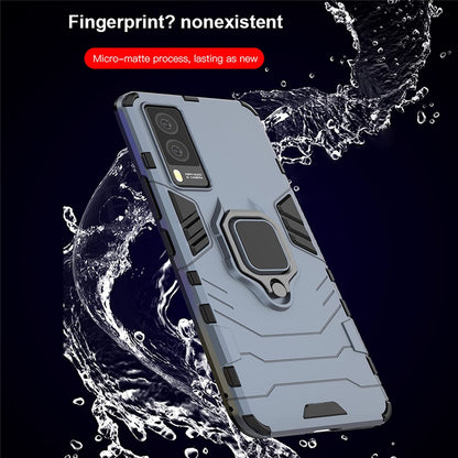 ZMONE Funda para Honor X9a 5G / Honor Magic 5 Lite Case Híbrido Doble Capa Armadura Resistente A Prueba de Choques Carcasa Protector con Pie de Apoyo Magnético - Azul