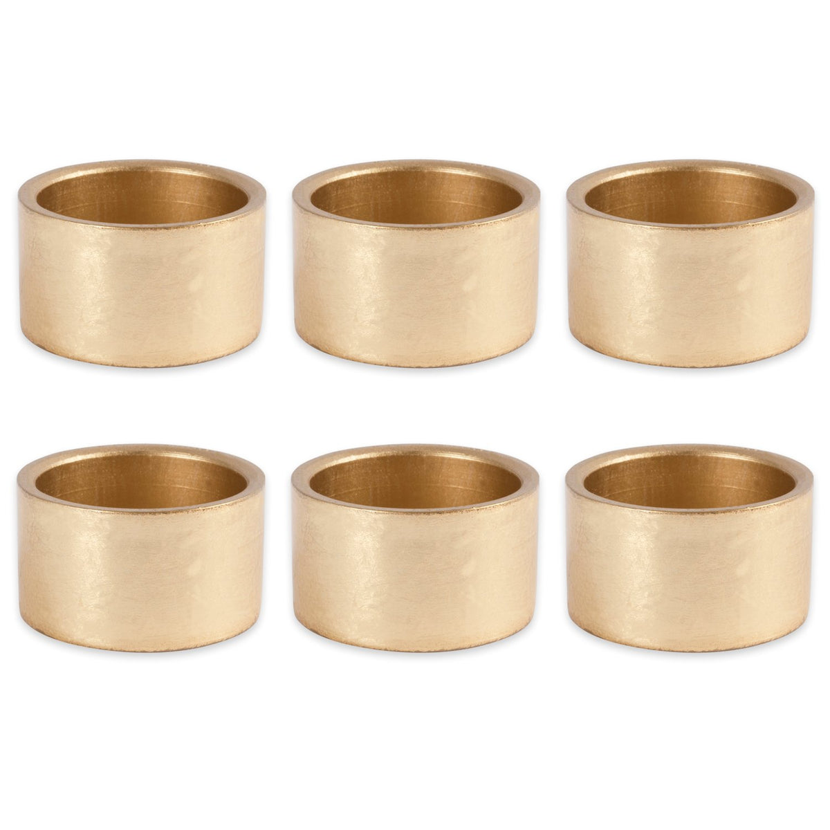 DII Servilleteros Decorativos Juego de 6 - Dorado