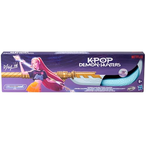 KPOP DEMON HUNTERS Nerf Espada Lunar Curva de Mira, Juguete de rol y Cosplay