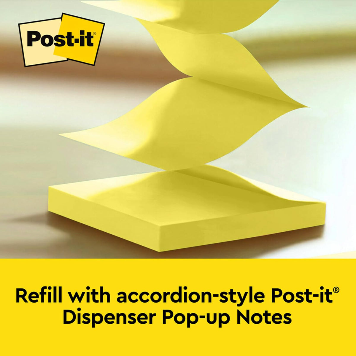 Post-it - Dispensador de notas de búho, incluye 1 bloc de notas emergentes de 3 x 3 pulgadas, 45 hojas, OWL-330-BK