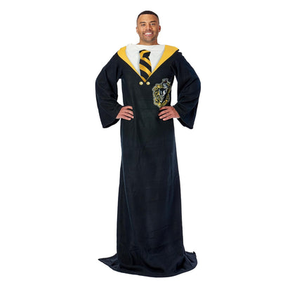 Northwest Hufflepuff Hogwarts - Manta de uniforme con mangas, 48 x 71 pulgadas, Harry Potter