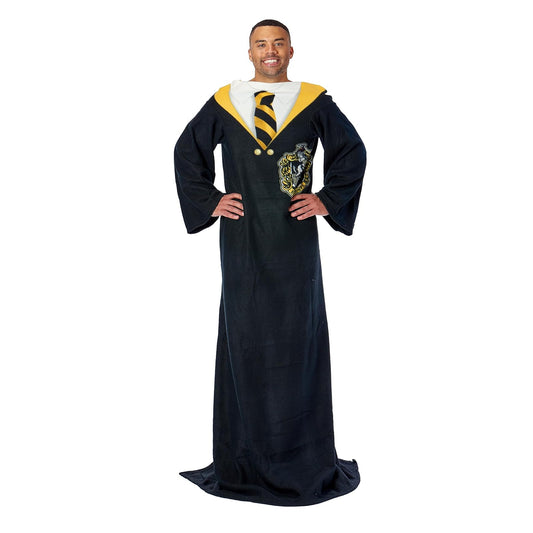 Northwest Hufflepuff Hogwarts - Manta de uniforme con mangas, 48 x 71 pulgadas, Harry Potter
