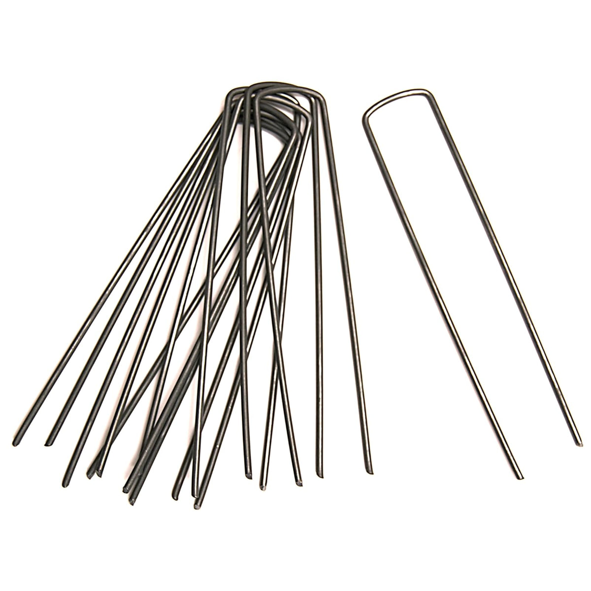 Easy Gardener 50825 - Grapas para Tela y jardín, ((4.5"), Plateado, 10 Staples