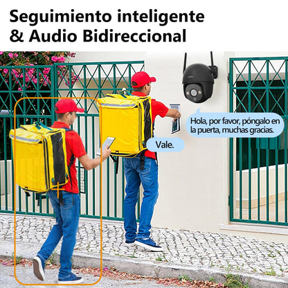 Imou IPC-DK7N Cámara de Seguridad WiFi 6 Exterior 5MP con Visión Nocturna a Color, Detección de Personas y Vehículos, Seguimiento Inteligente e IP66