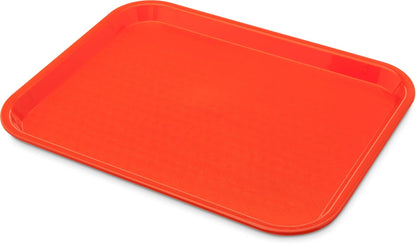 Carlisle Bandeja de Plástico para Cafetería, Antideslizante - Naranja - Pack of 24 - Cafe® (paquete de 24)