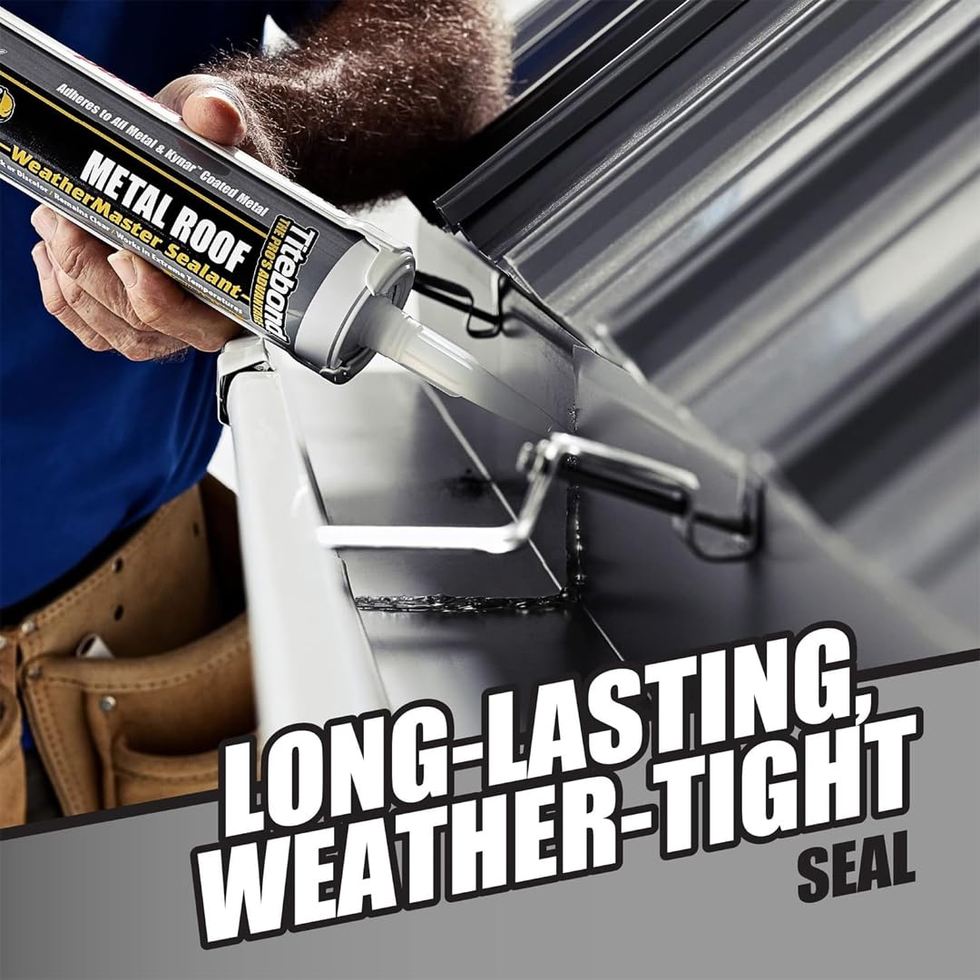 Titebond WeatherMaster 62491 Sellador de polímero avanzado para techo de metal, color gris
