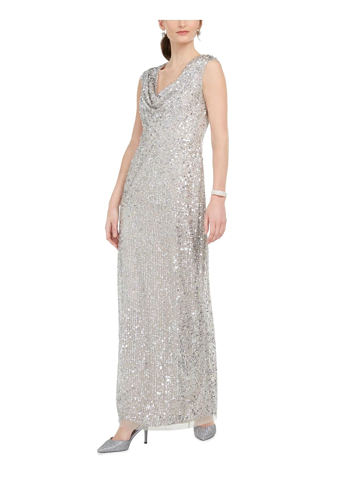 Adrianna Papell Vestido Largo con abalorio. Vestido para Ocaciones Especiales para Mujer