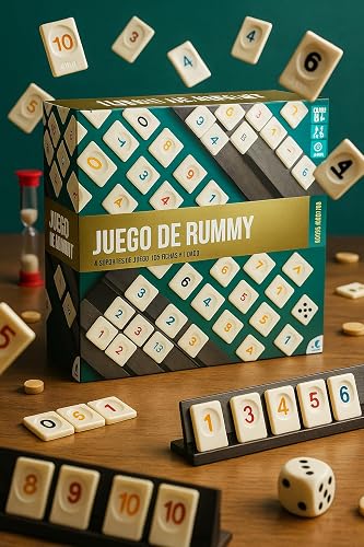 Novelty Corp - Juego de Mesa Rummy, Juego Clasico, Alta Calidad