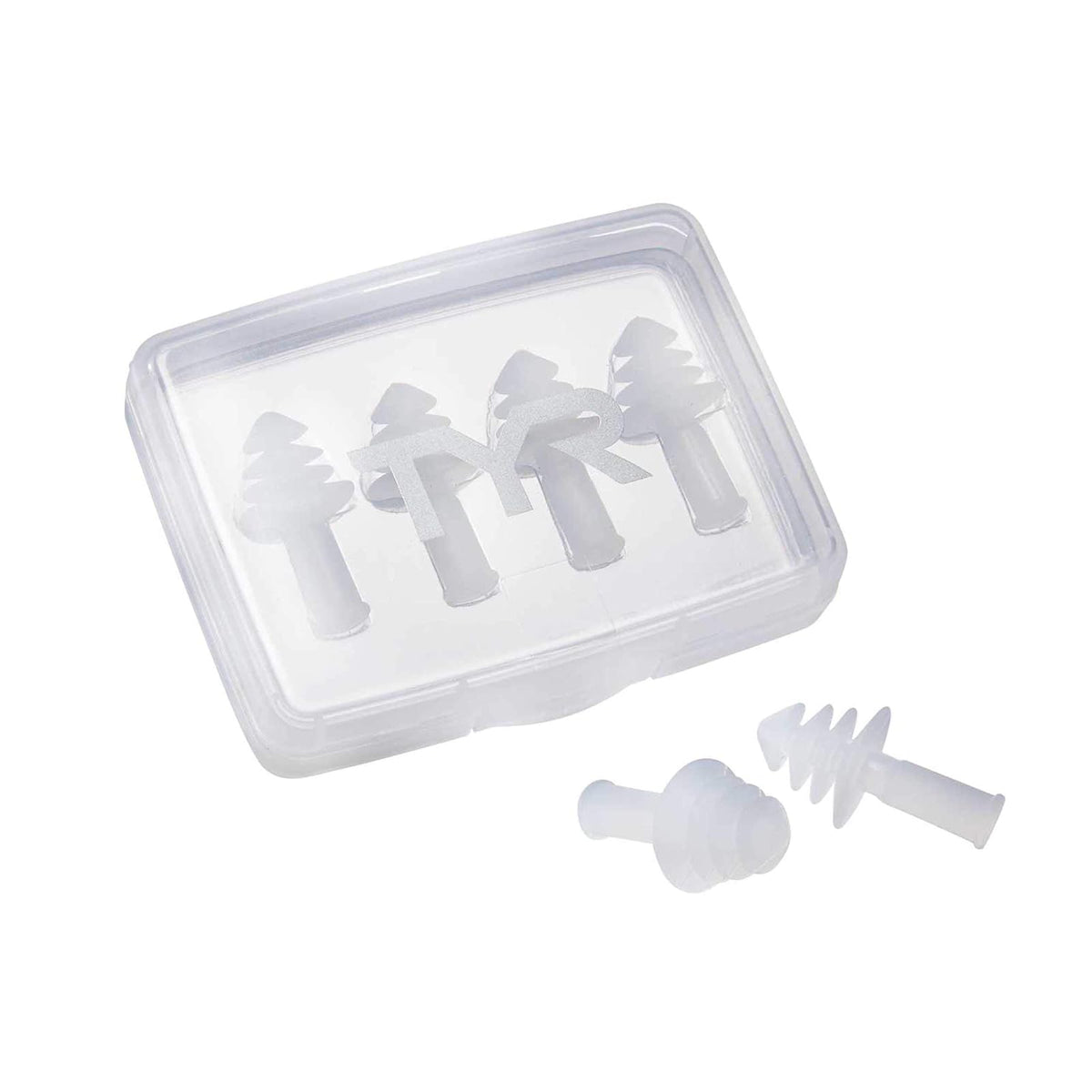 TYR Ergo Flex Ear Plugs 2 Pair Pack - Todas - Transparente