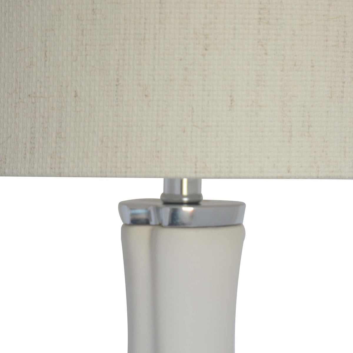 Luzerna CM-0022 Lámpara De Mesa Farfalla, Color Blanco Mate, 1 Unidad