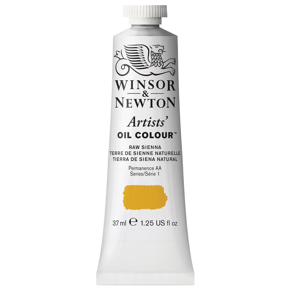 Winsor & Newton Artists' Oil Colour Pintura al Óleo Profesional, 37 ml - 37-ml Tube - Naranja (Raw Sienna)