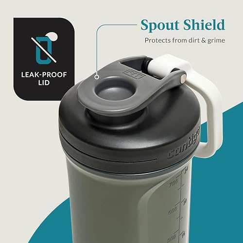 Contigo® Botella Shake N Go Fit 2.0, de 28oz, Gris Azulado