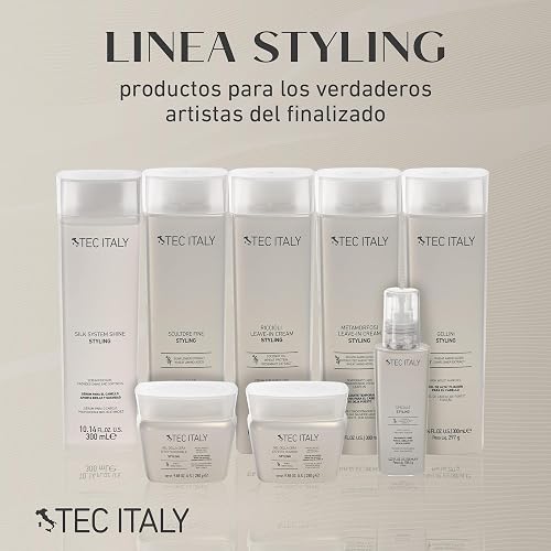 TEC ITALY Gel Della Cera 280 g | Gel de Fijación Media para Cabello | Acabado Natural y Estilizado | Acondiciona y Define Todo Tipo de Cabello | Con Aminoácidos para Brillo y Suavidad