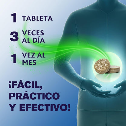 QG5 - Alivio para la Colitis. Ingredientes de origen 100% natural que alivian inflamación, dolor, diarrea, gases y espamos. Caja con 30 tabletas