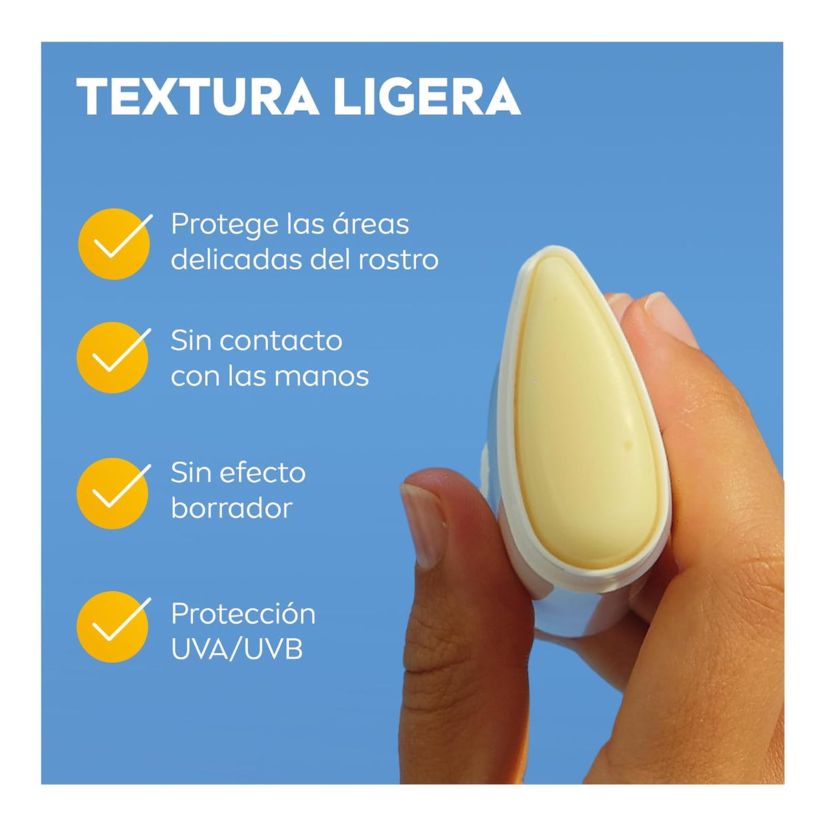 Silky UV Stick NIVEA SUN Protector Solar Facial en Barra FPS50+ Acabado invisible 15g