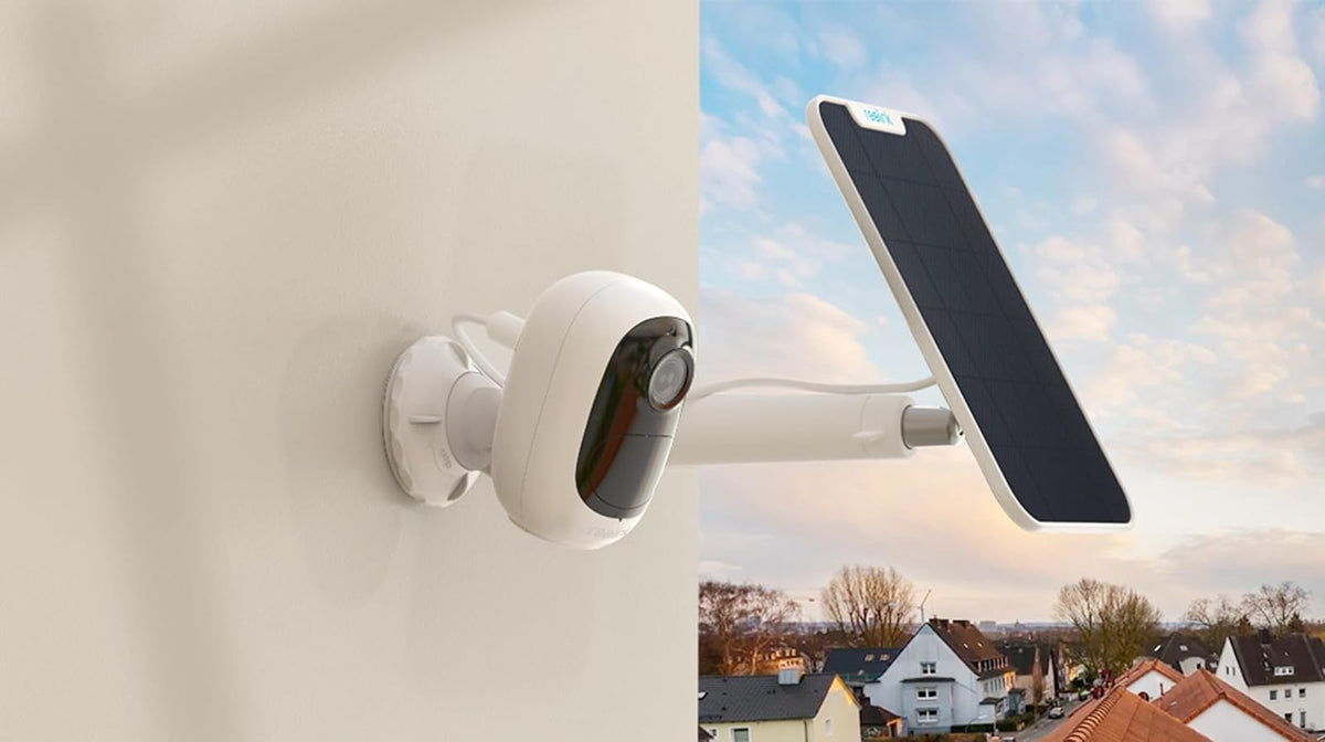 Reolink Argus 2E Cámara IP Alimentada por Batería + Panel Solar, 100% sin Cables