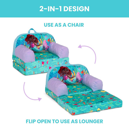 Delta Children Cozee Buddy - Silla abatible para niños de Disney Junior's Ariel-out