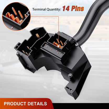 Nilight Interruptor de señal de giro compatible con Ford F150 F-150 F-250 F-350 F-450 F-550 Super Duty F650 F750 Lincoln Blackwood Combinación de limpiaparabrisas garantía garantía