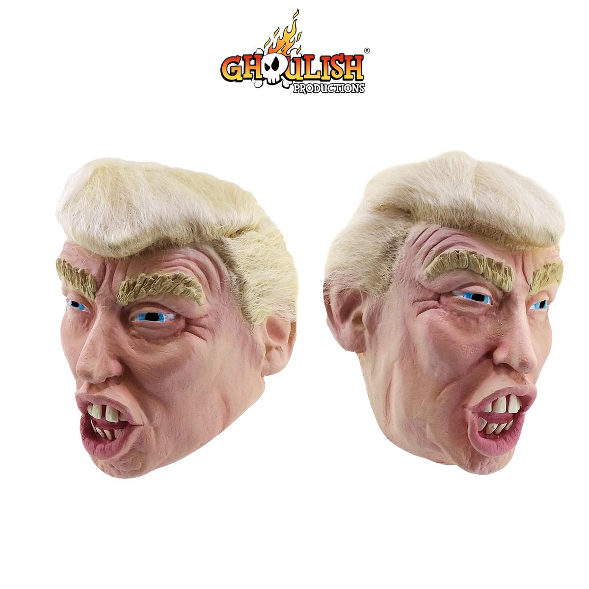 Máscara con Cabello de Presidente de USA, Máscaras de Personajes Famosos Ideal para Disfraz de Halloween