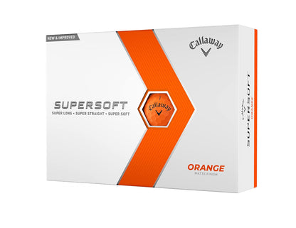 Callaway Golf Supersoft Pelotas de Golf Paquete de 12 - Naranja