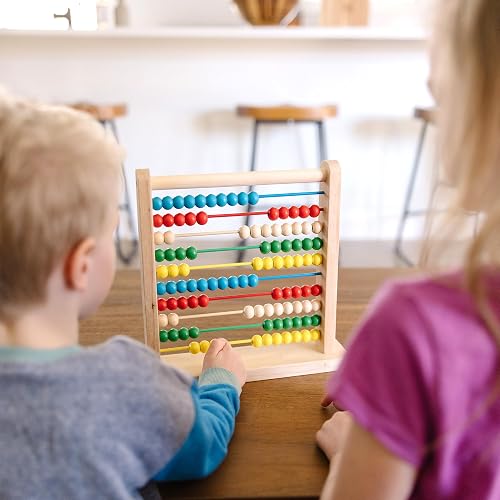 Melissa & Doug Ábaco, Juguete de Madera Clásico, Juguete de Desarrollo, 8 Actividades de Extensión