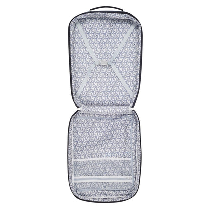 Mochila de Viaje Delsey Easy Trip 20 Pulg. Bolsillo porta laptop, correas sujetadoras internas, Compatible con sistema Trolley, Color Azul