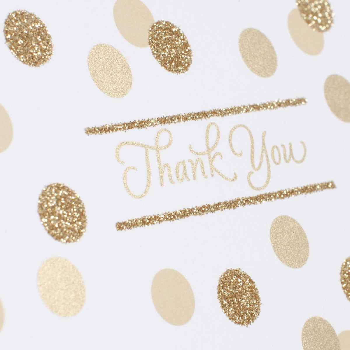 Hallmark - Tarjetas de agradecimiento (40 tarjetas con sobres), Metallic and Gold Dots
