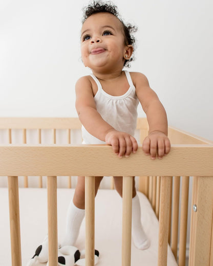 Burt's Bees Baby Knee High Organic Cotton Cable Knit Calcetines Bebé-Niñas
