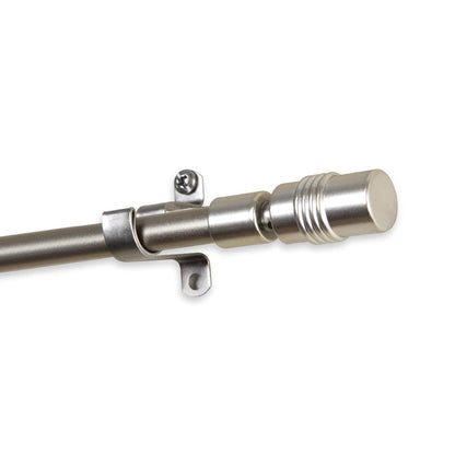 Rod Desyne CF03-18-5 Barrel Cafe Rod, Satin Nickel, 18-28"