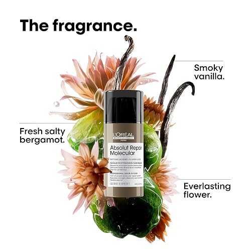 L'Oréal Professionnel Absolut Repair Molecular Leave In | Para cabello muy dañado a nivel molecular. Mascarilla leave-in que protege sin enjuague, con protección térmica.