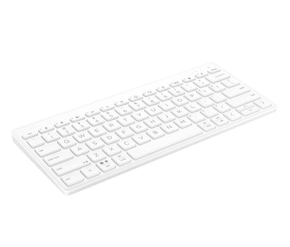 HP Teclado Inalámbrico 350, Conectividad 10 Metros, 2.4 GHz, en Español, Windows/Mac OS, Multi-Dispositivo, Blanco (692T0AA)