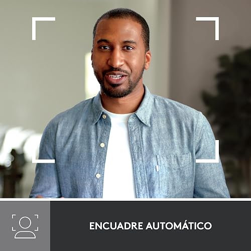 Logitech Brio 500 Webcam 1080p Full HD Autocorrección de Luz, Autoencuadre, Visualización, Mics con Reducción de Ruido, para Microsoft Teams, Google Meet, Zoom - Color Grafito