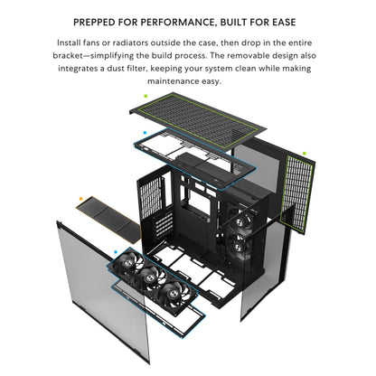 Lian LI Dynamic Mini V2 Black – Cristal Temp ATX/mATX en un Pro Compact Gamer Case