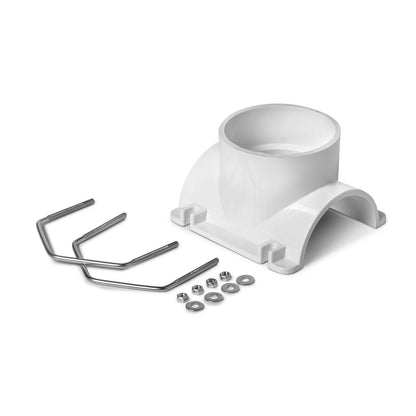 Oatey 4 x 4 pulgadas. Kit de playera de sillín de PVC