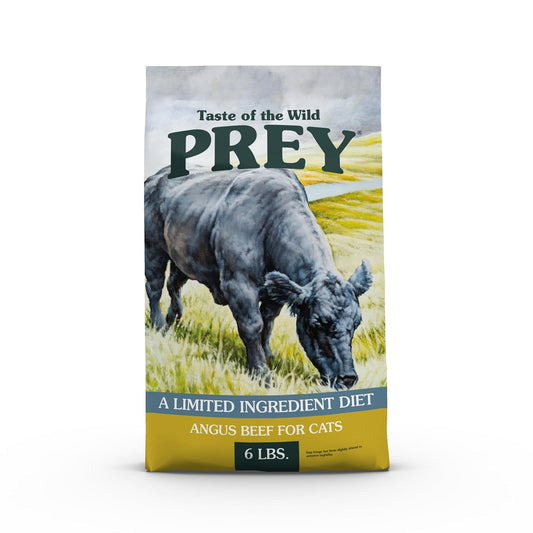 Taste of The Wild Prey Res Angus Alimento para Gato | Res Angus como ingrediente principal, ingredientes limitados, sin granos, fórmula para gatos adultos