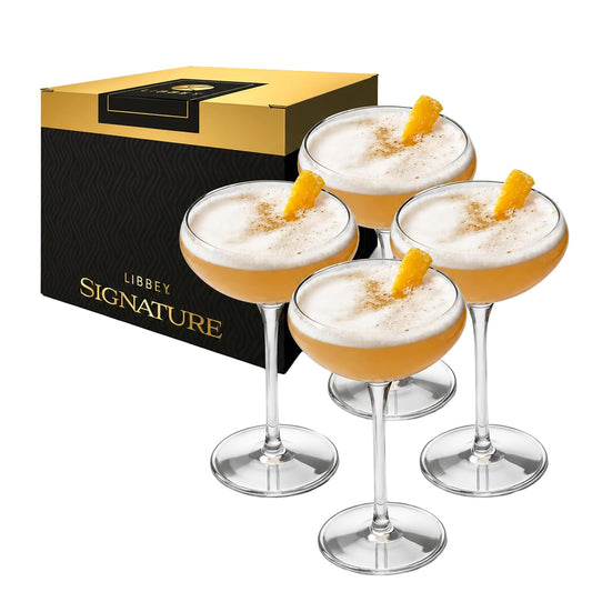 Libbey Signature Kentfield Coupe - Juego de 4 vasos de cóctel