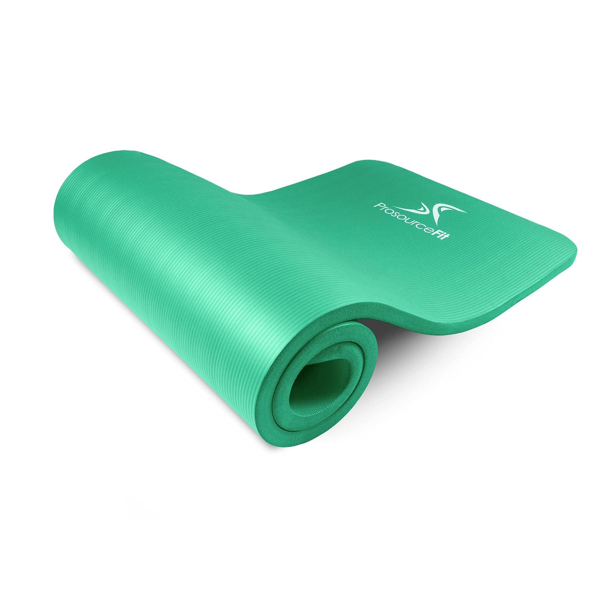 ProsourceFit Colchoneta Extra Gruesa para Yoga y Pilates 71 Pulgadas - Verde - 2.54 cm