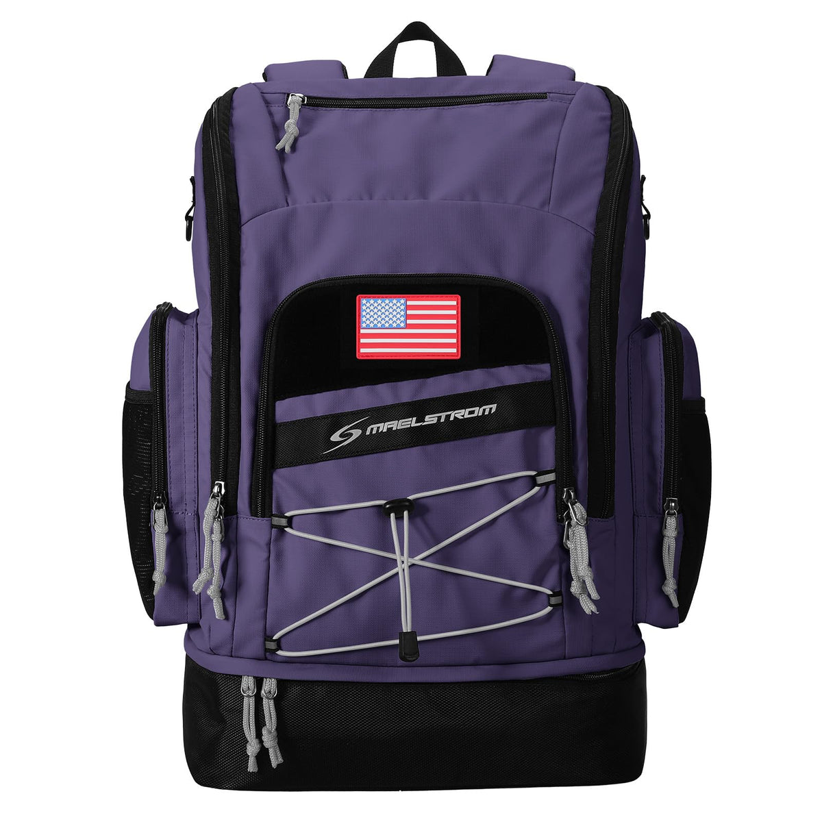 Maelstrom Mochila Deportiva Impermeable 35L con Compartimentos Funcionales para Actividades Acuáticas - 35 L - Morado