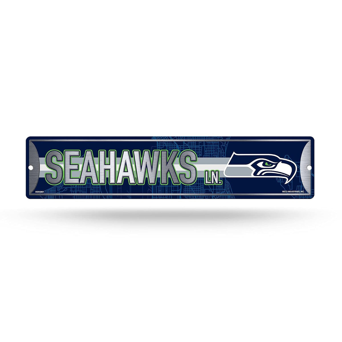 Rico Industries Placa Metálica Decorativa NFL - Halcones Marinos de Seattle