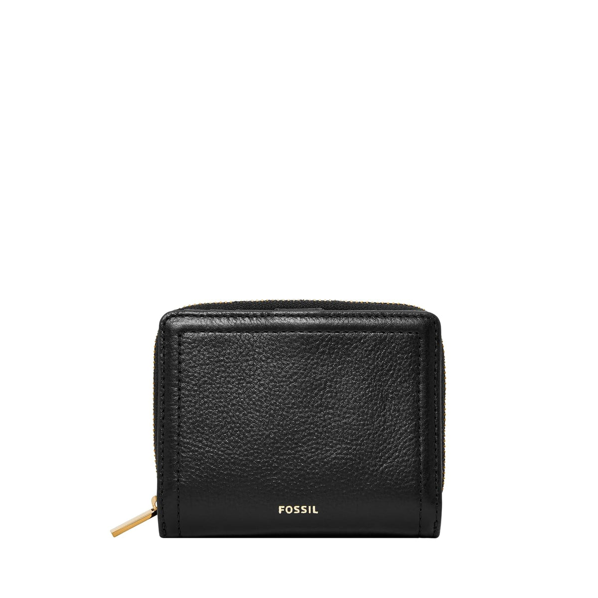 Cartera Rfid Mini Fossil SL7923001 Logan de piel en tono negro para mujer