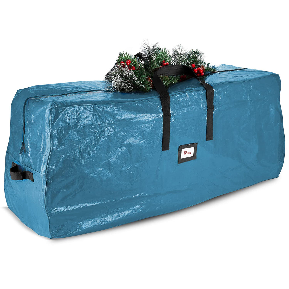 Christmas Tree Storage Bag - Fits Up To 7.5 ft Holiday Trees - Large Christmas Tree Storage Box Container Made from Durable Waterproof Fabric with Handles & Dual Zipper - by Hearth & Harbor