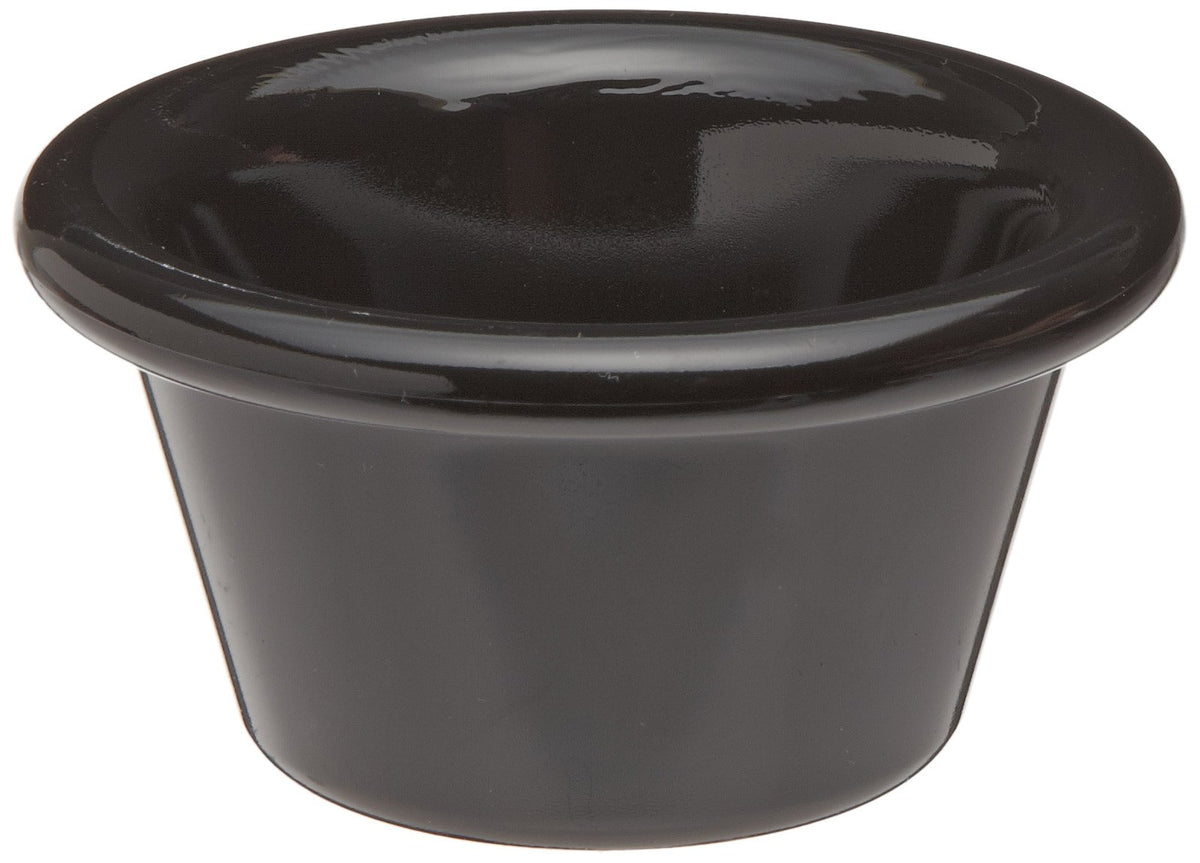 Carlisle 4312203 negro 2 onzas. Suave Ramekin (caja de 48)