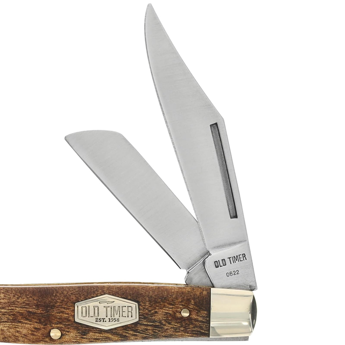 Schrade 8OTW 4" Closed Senior with Desert Iron Wood Handle