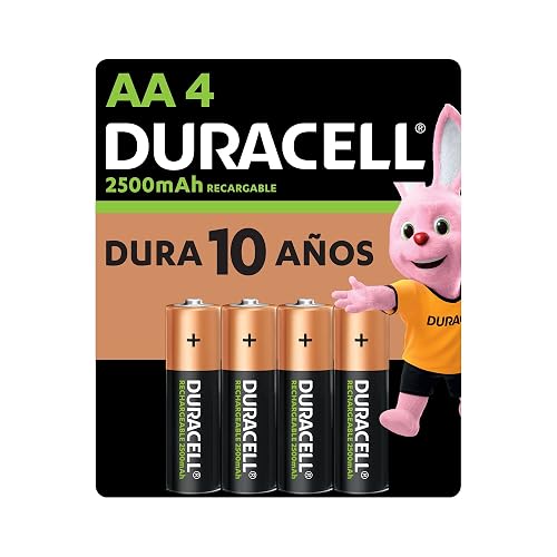 Duracell Pila Recargable AA - Pack x4 2500mAh