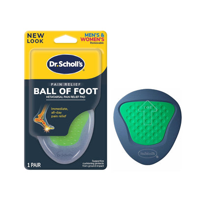 Dr. Scholl's P.R.O. Aparato de ortopedia para el alivio del dolor en la bola del pie, Versión nueva, 1 Pair (New)