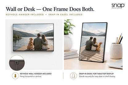 Snap 02P991C Front Loading Narrow Photo Frame for Wall or Tabletop Display, 4" x 6", Set of 12