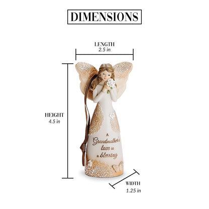 Pavilion Gift Company 19111 Figura de ángel de Abuela con Cinta para Colgar, 4-1/2 Pulgadas
