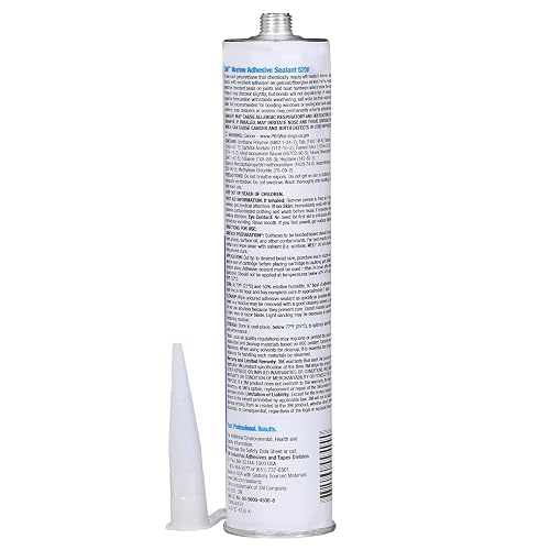 White 3M Marine 5200 Adhesive / Sealant 10 fluid ounce cartridge